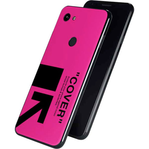 Black and Pink Arrows Google Pixel 3a Skin